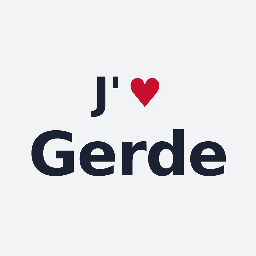 Poster personnalisé Gerde — design J'aime Gerde