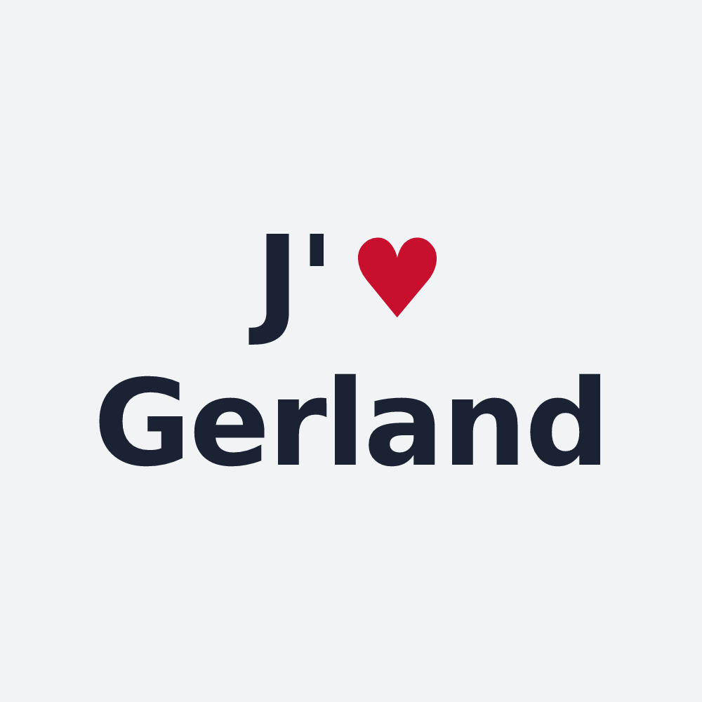 Poster personnalisé Gerland — design J'aime Gerland