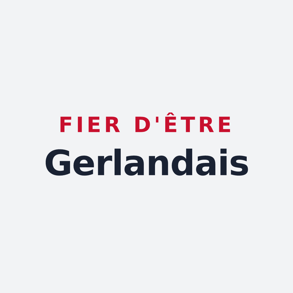 Poster « Fier d'être Gerlandais » — design pour Gerland