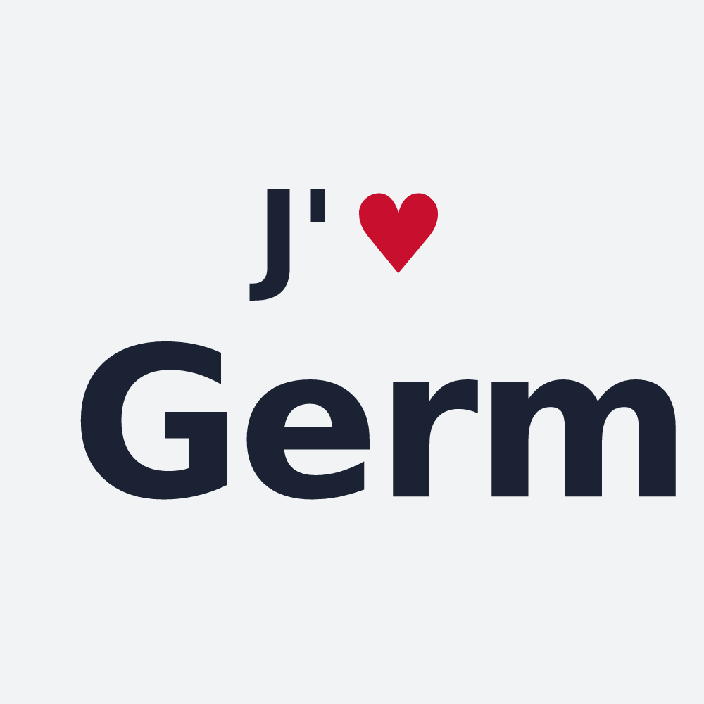 Poster personnalisé Germ — design J'aime Germ