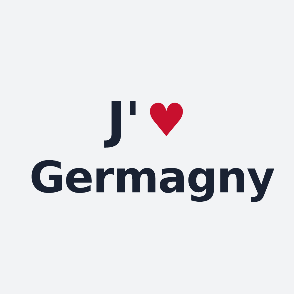 Poster personnalisé Germagny — design J'aime Germagny