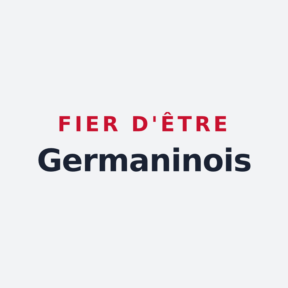 Poster « Fier d'être Germaninois » — design pour Germagny