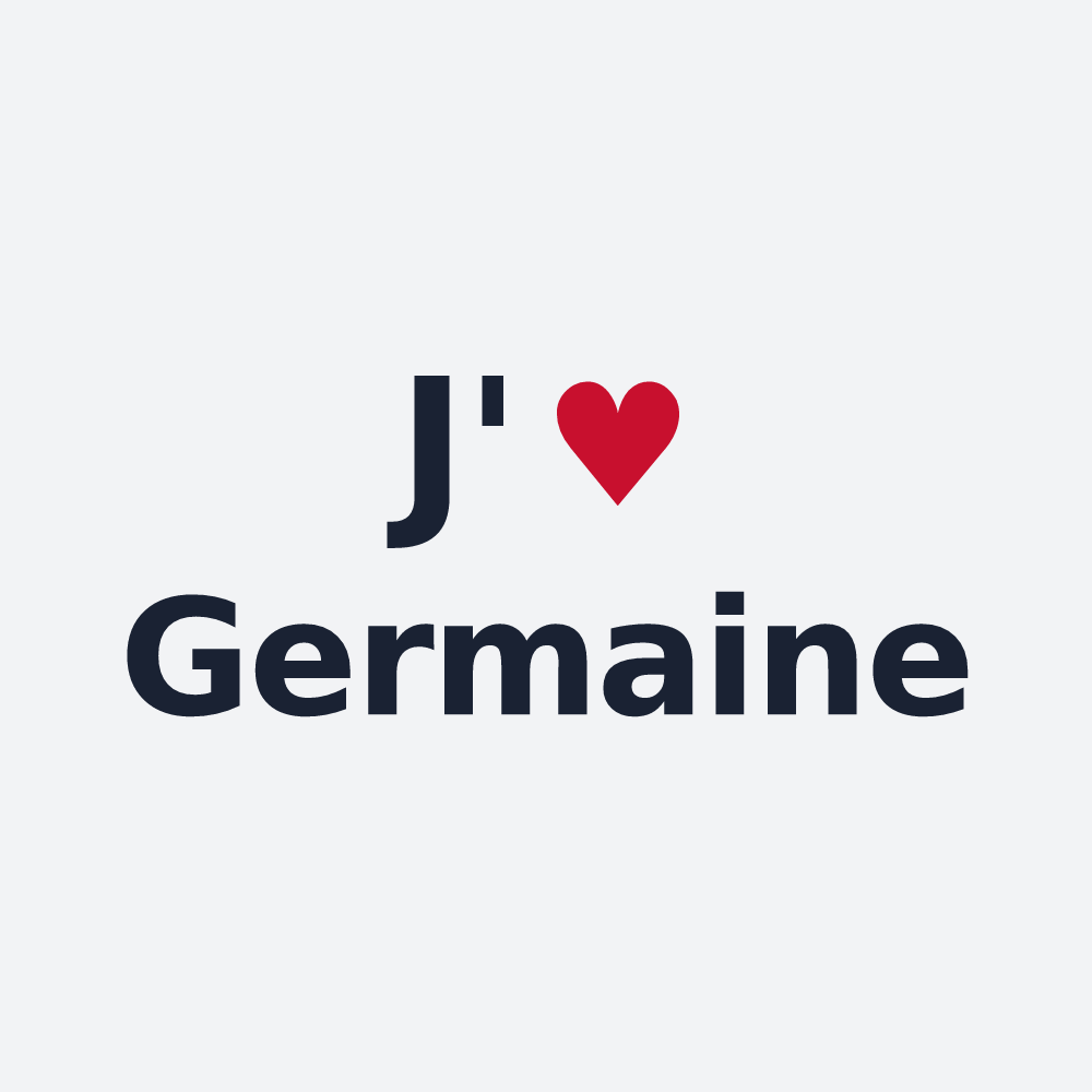 Poster personnalisé Germaine — design J'aime Germaine