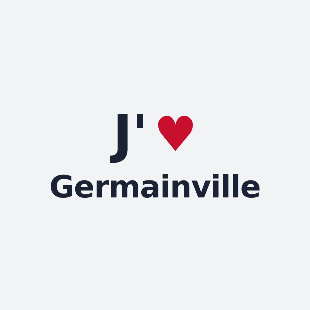 Poster personnalisé Germainville — design J'aime Germainville