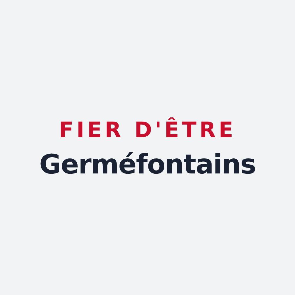 Poster « Fier d'être Germéfontains » — design pour Germéfontaine