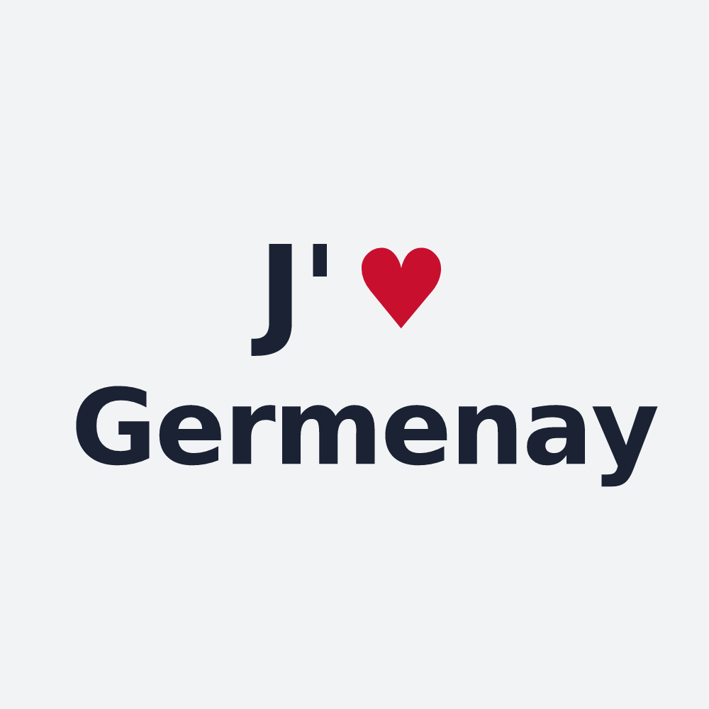 Poster personnalisé Germenay — design J'aime Germenay