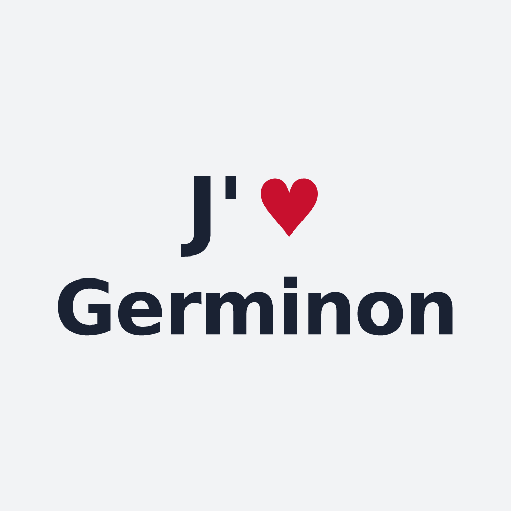 Poster personnalisé Germinon — design « J'aime Germinon » imprimé sur le poster