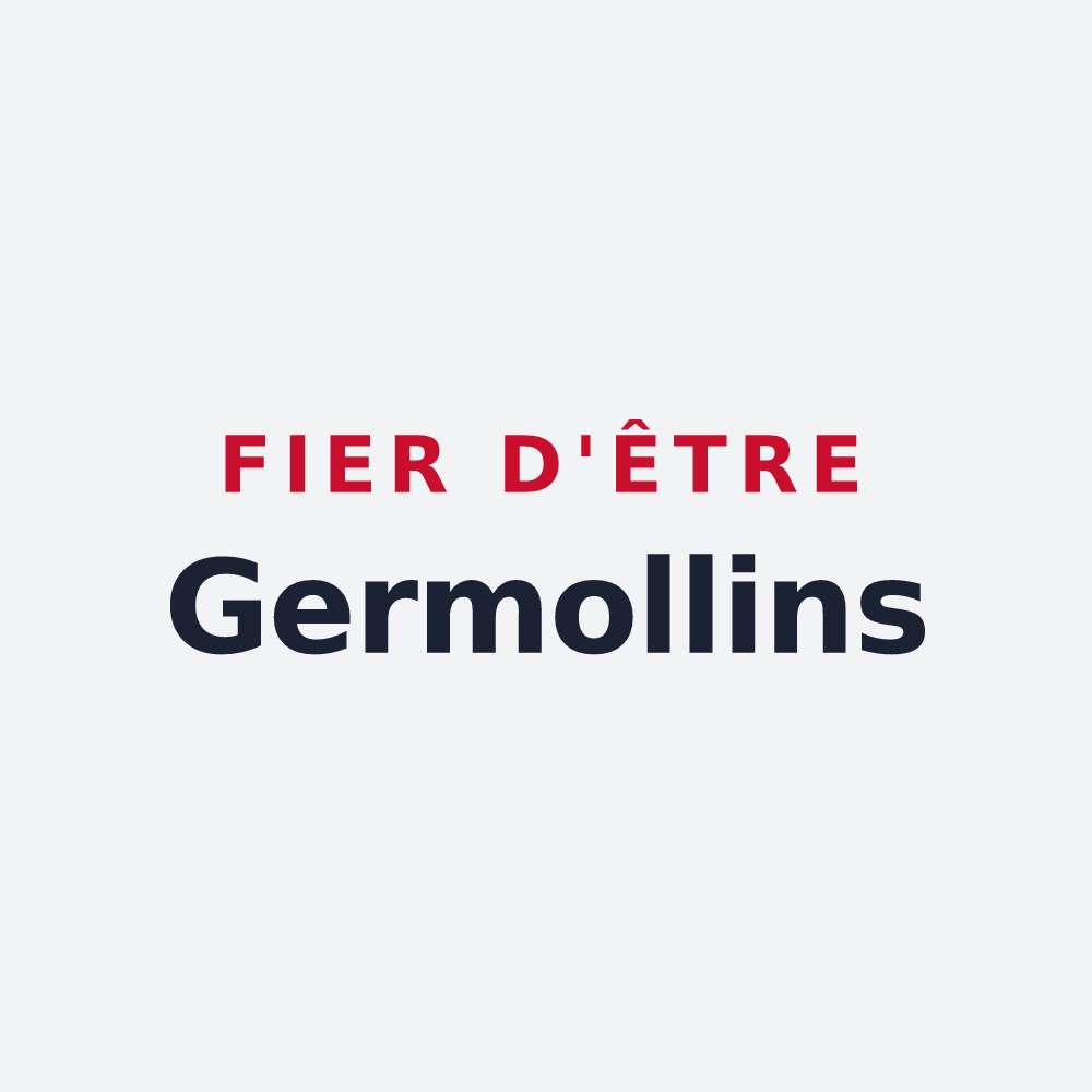 Poster « Fier d'être Germollins » — design pour Germolles-sur-Grosne