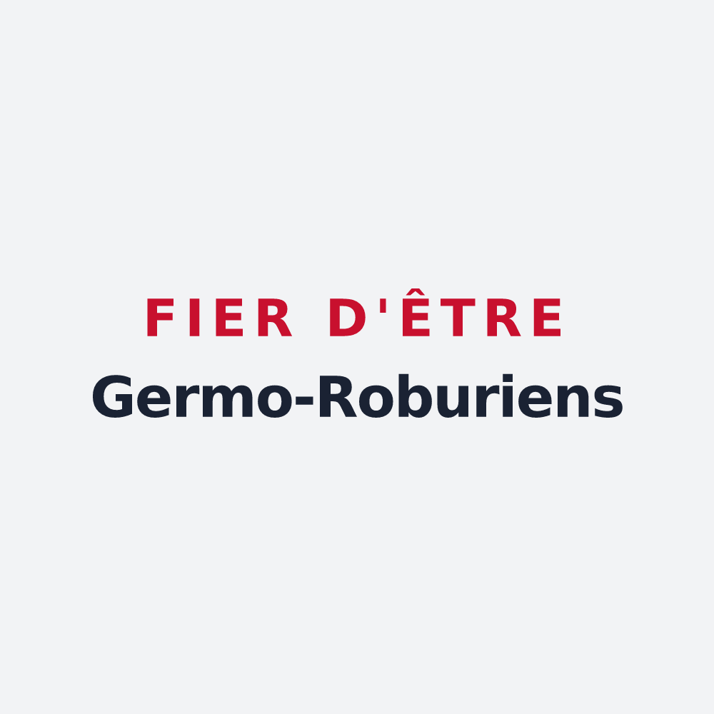 Poster « Fier d'être Germo-Roburiens » — design pour Germond-Rouvre