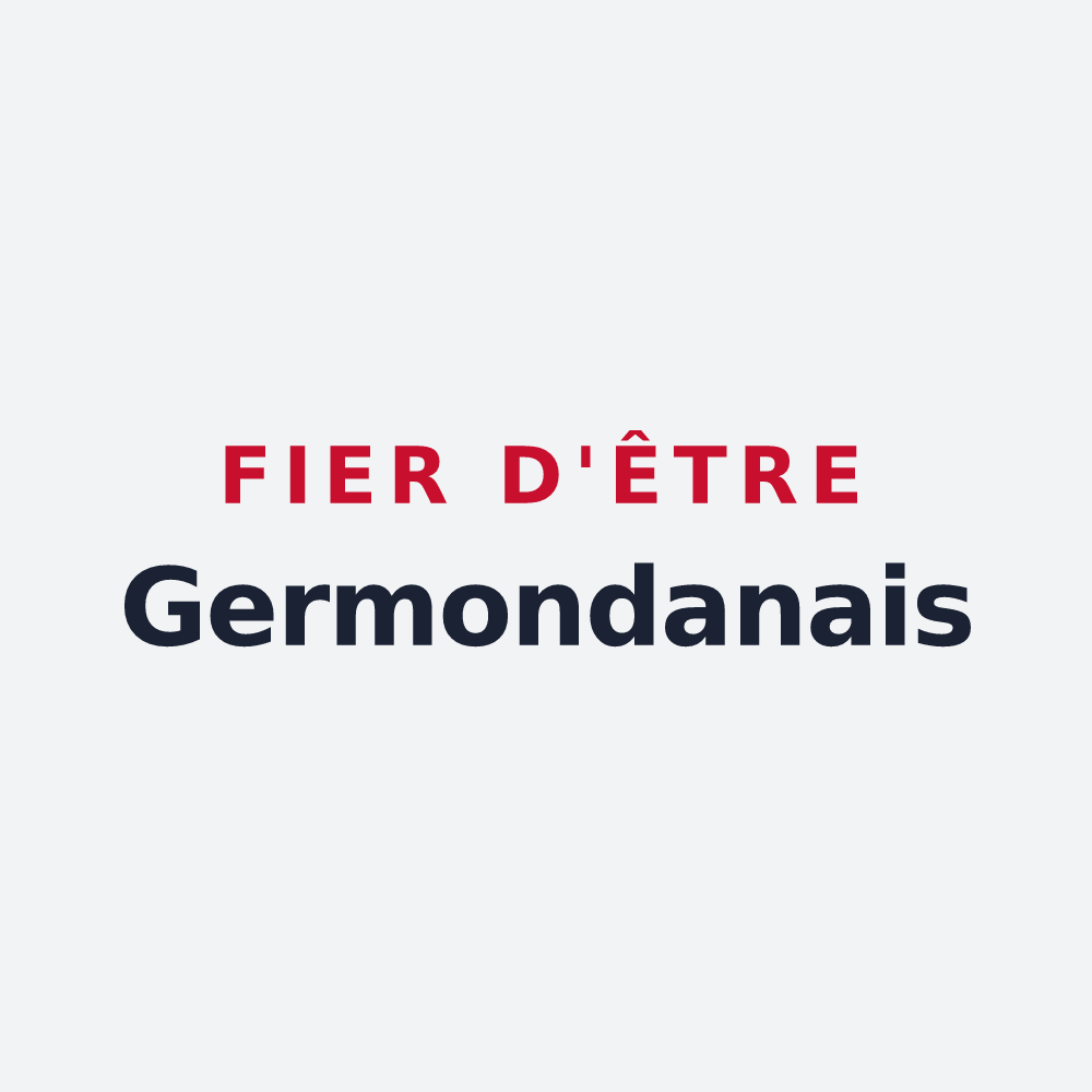 Poster « Fier d'être Germondanais » — design pour Germondans