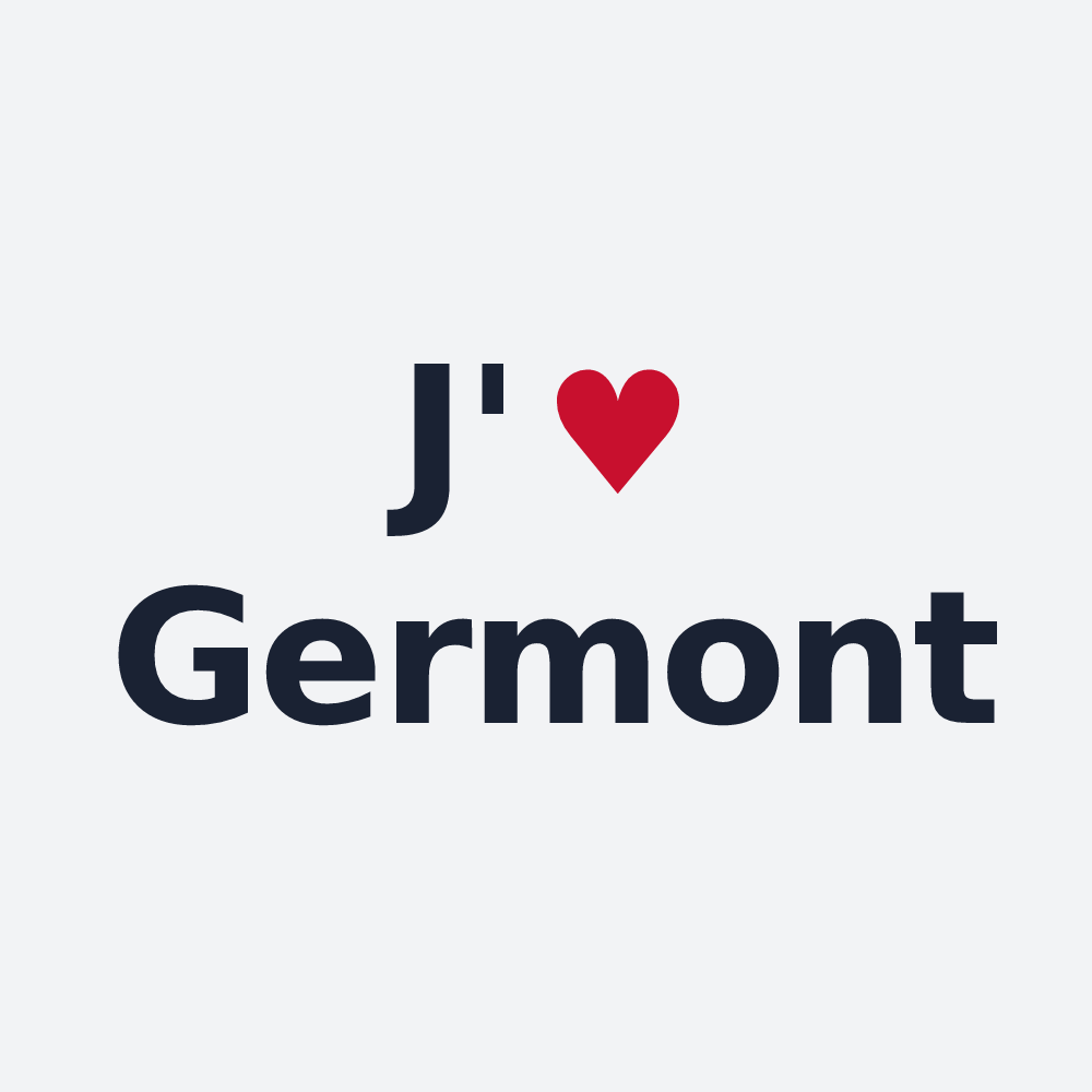 Poster personnalisé Germont — design J'aime Germont