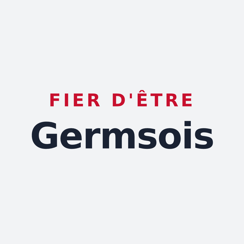 Poster « Fier d'être Germsois » — design pour Germs-sur-l'Oussouet