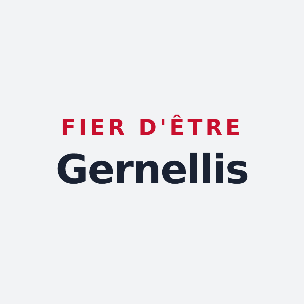 Poster « Fier d'être Gernellis » — design pour Gernelle