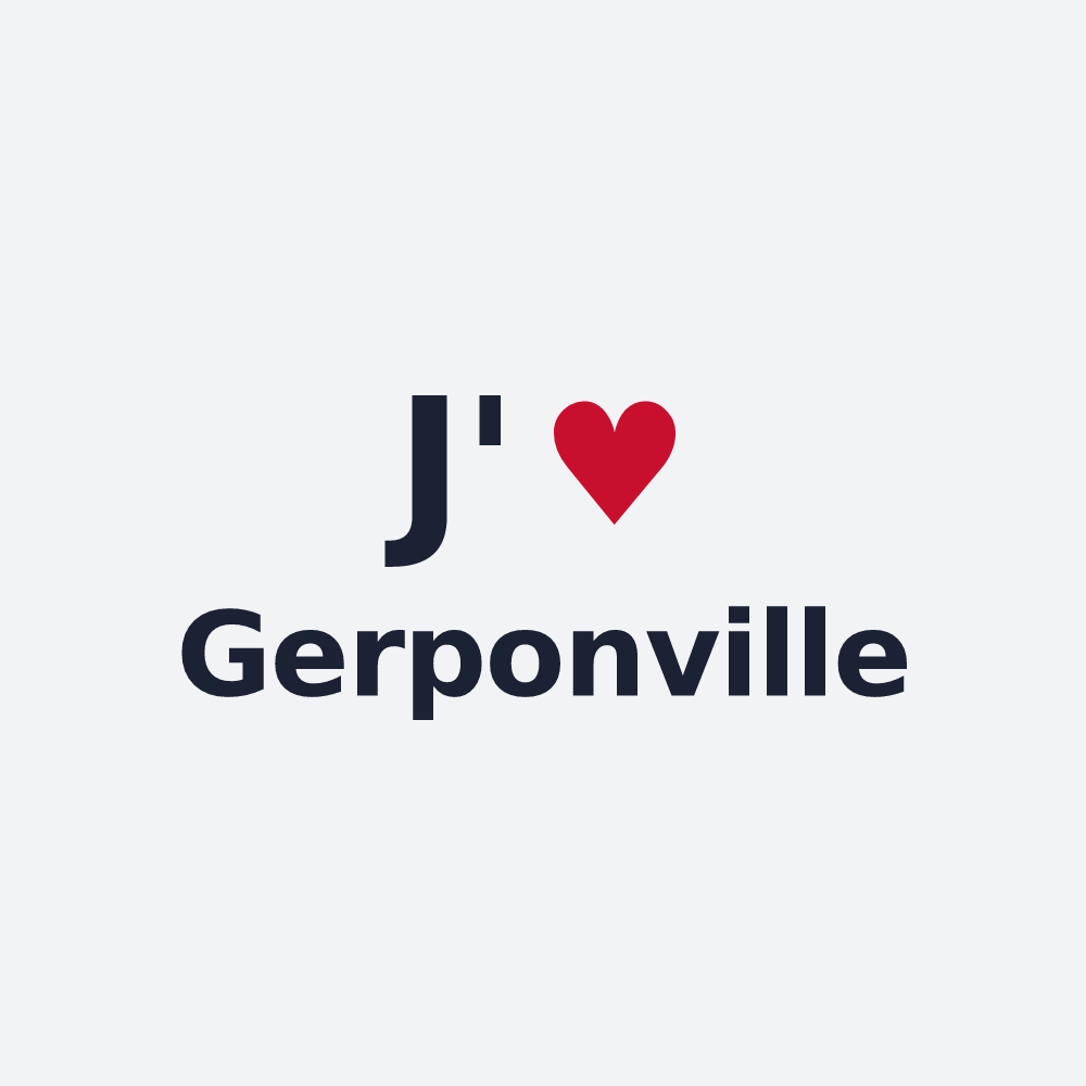 Poster personnalisé Gerponville — design J'aime Gerponville
