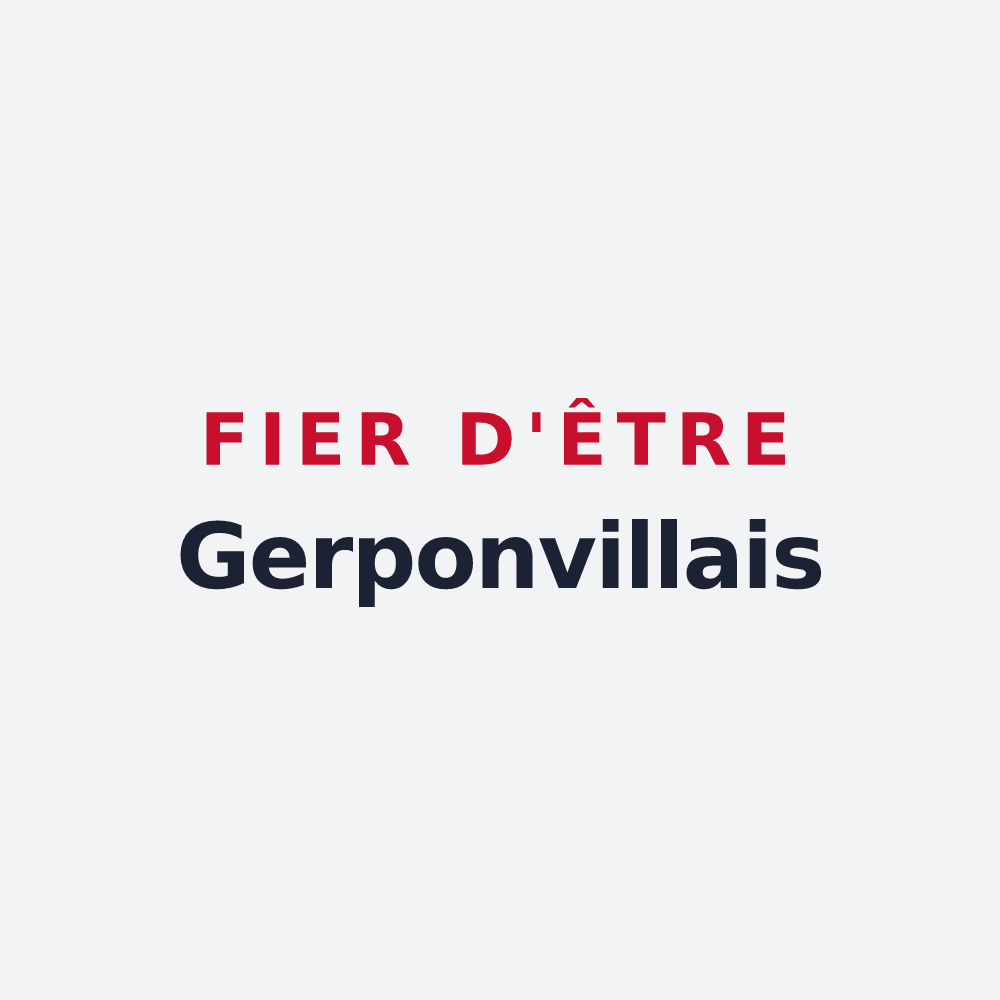 Poster « Fier d'être Gerponvillais » — design pour Gerponville