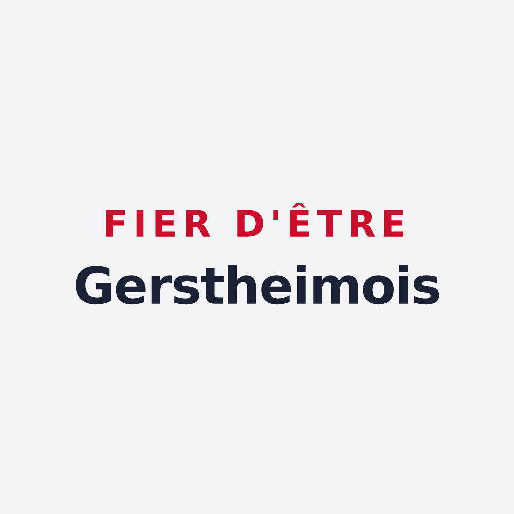 Poster « Fier d'être Gerstheimois » — design pour Gerstheim