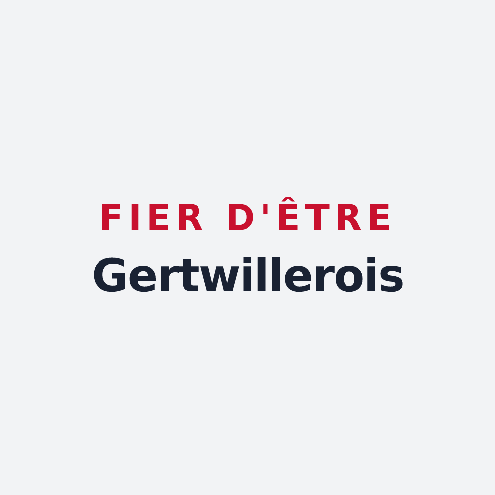 Poster « Fier d'être Gertwillerois » — design pour Gertwiller