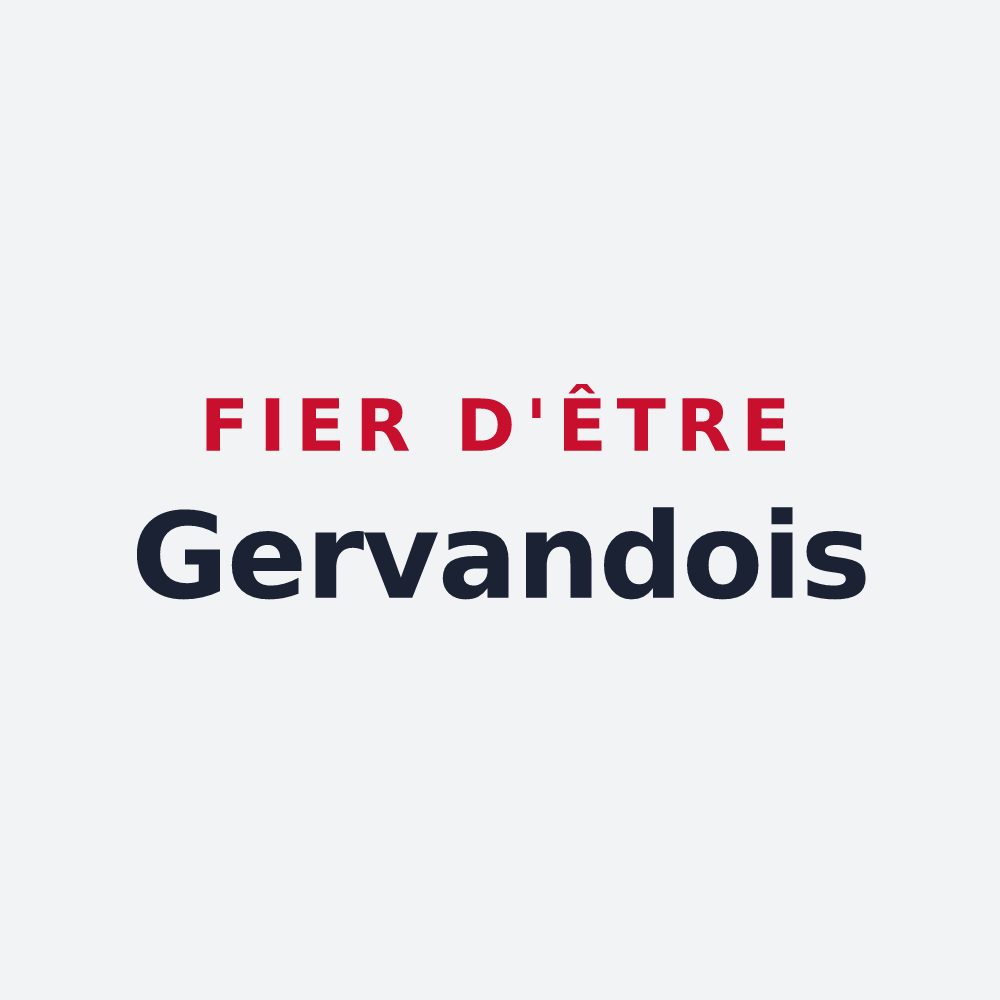Poster « Fier d'être Gervandois » — design pour Gervans