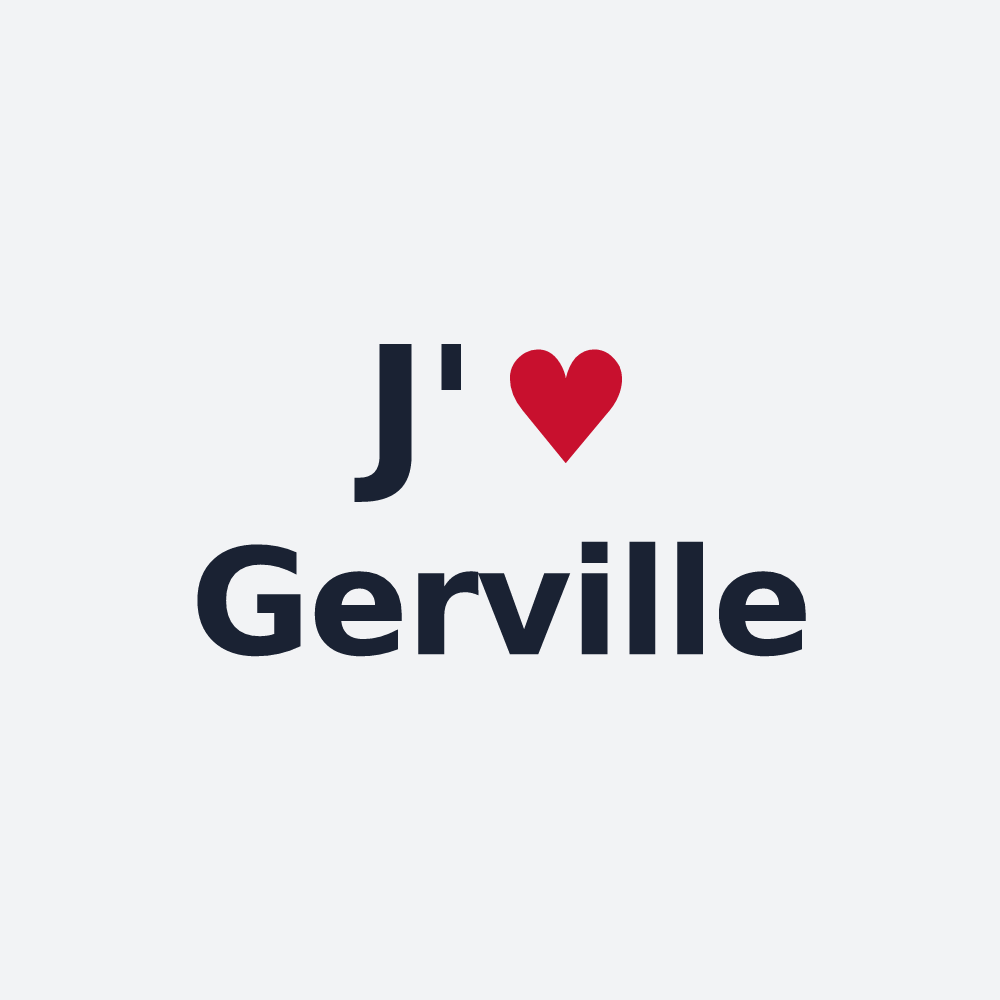 Poster personnalisé Gerville — design J'aime Gerville