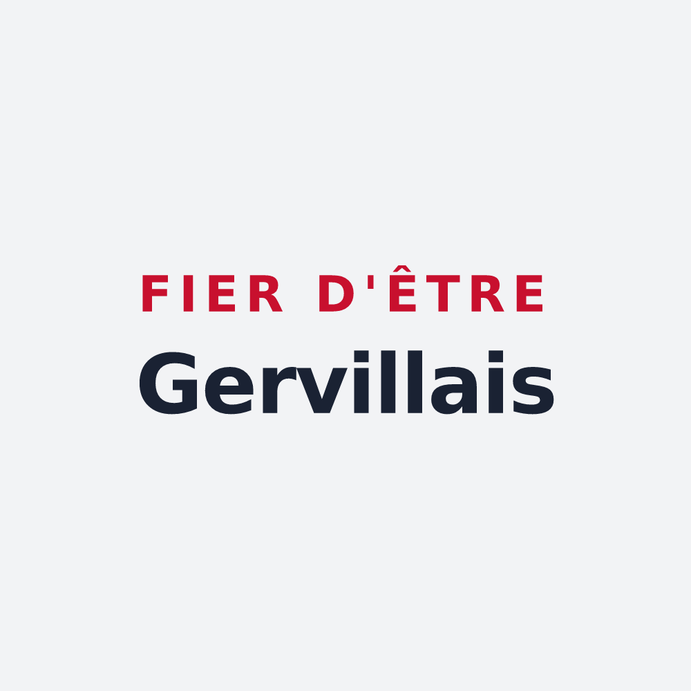 Poster « Fier d'être Gervillais » — design pour Gerville