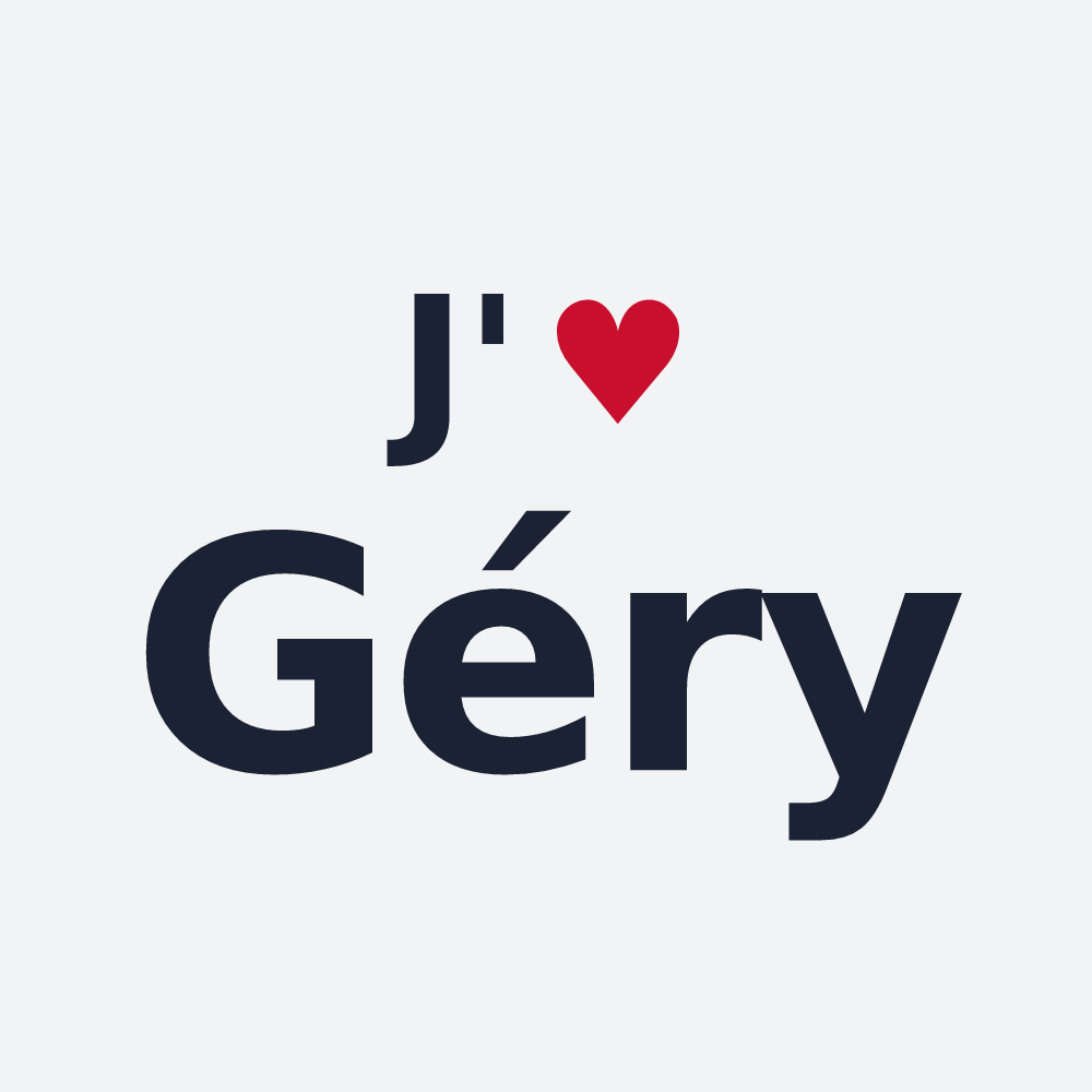 Poster personnalisé Géry — design J'aime Géry