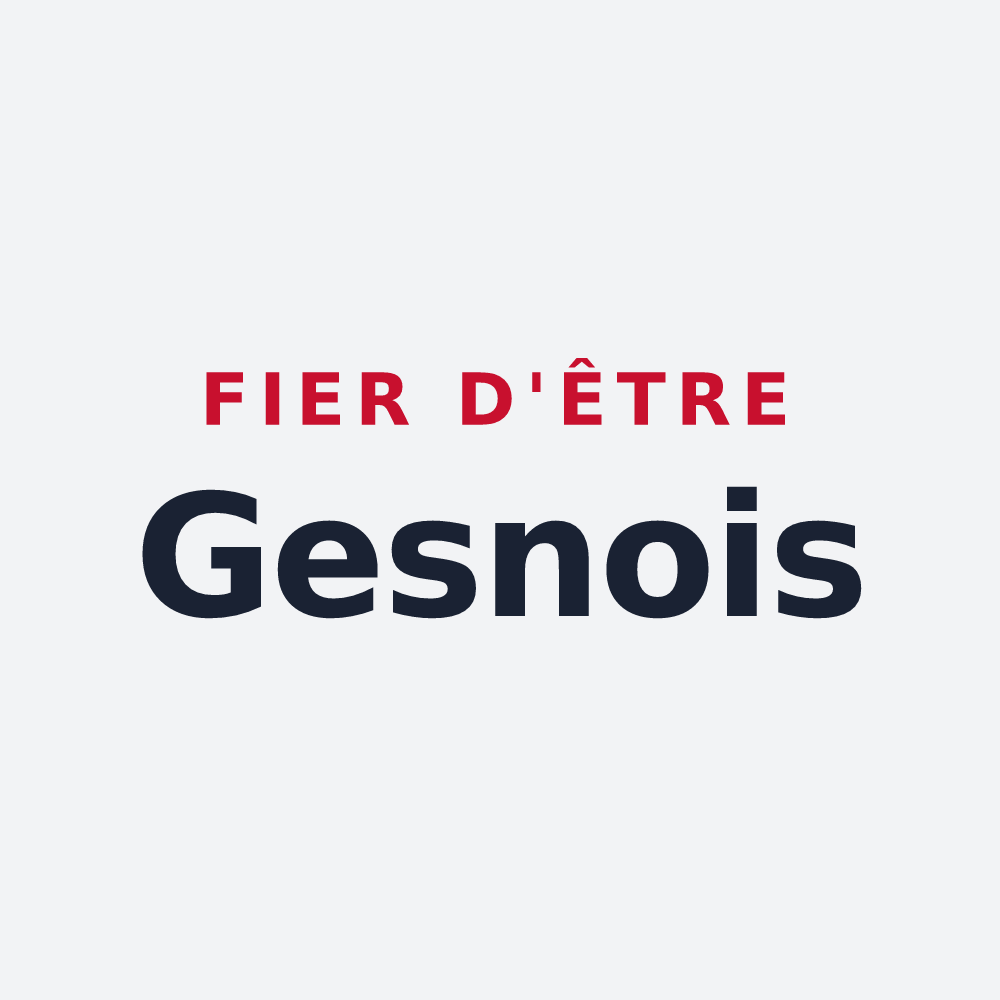Poster « Fier d'être Gesnois » — design pour Gesnes-le-Gandelin
