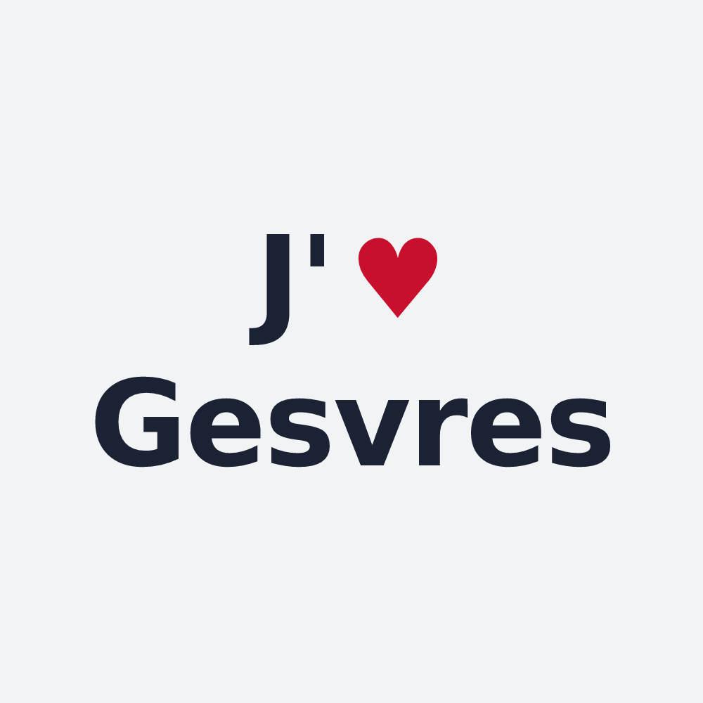 Poster personnalisé Gesvres — design J'aime Gesvres