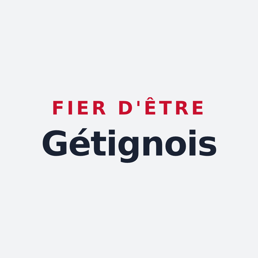 Poster « Fier d'être Gétignois » — design pour Gétigné