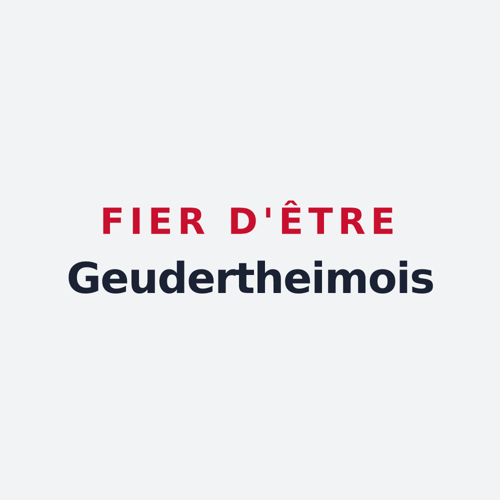 Poster « Fier d'être Geudertheimois » — design pour Geudertheim