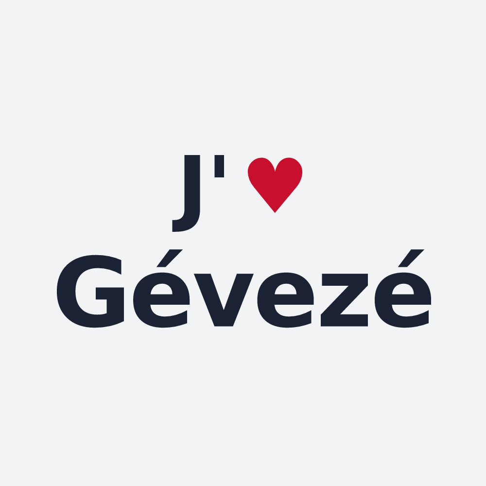 Poster personnalisé Gévezé — design J'aime Gévezé