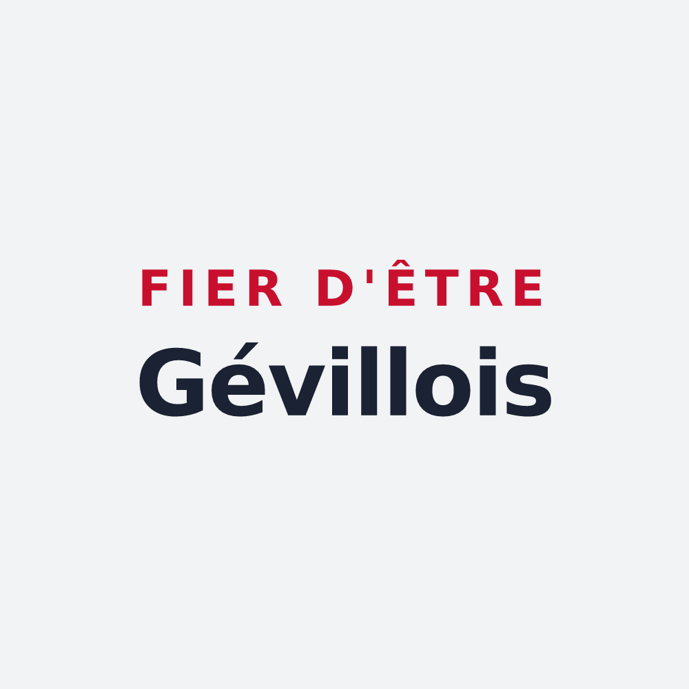 Poster « Fier d'être Gévillois » — design pour Geville