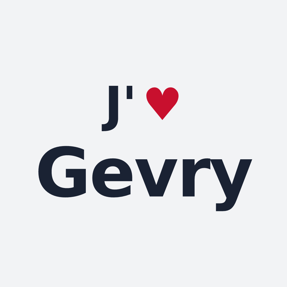 Poster personnalisé Gevry — design J'aime Gevry