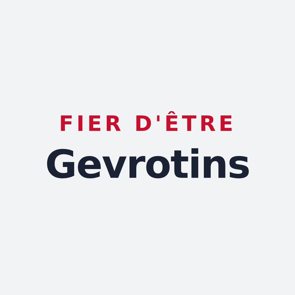 Poster « Fier d'être Gevrotins » — design pour Gevry