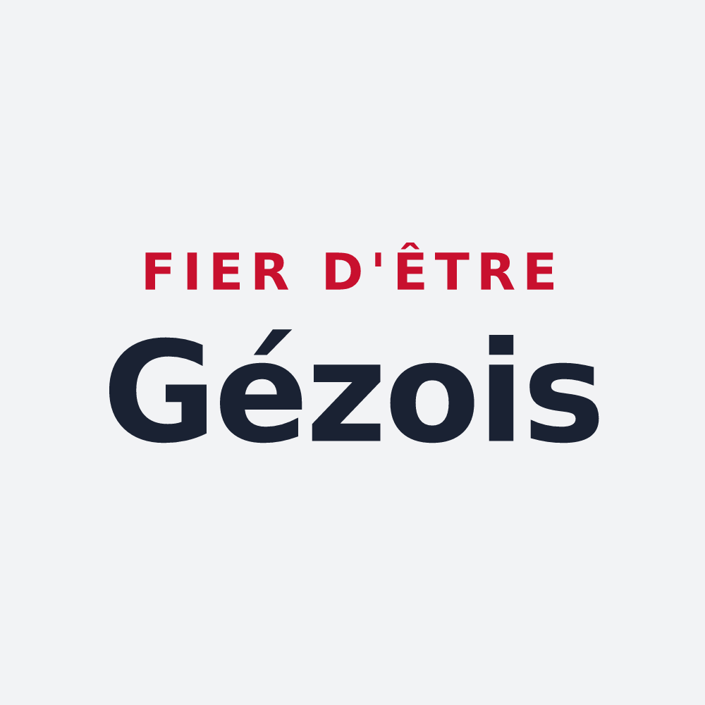 Poster « Fier d'être Gézois » — design pour Gez