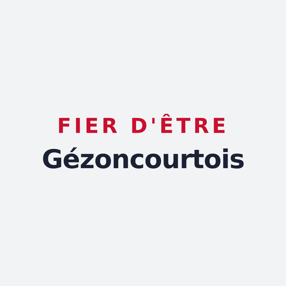 Poster « Fier d'être Gézoncourtois » — design pour Gézoncourt