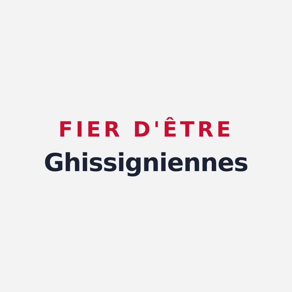 Poster « Fier d'être Ghissigniennes » — design pour Ghissignies