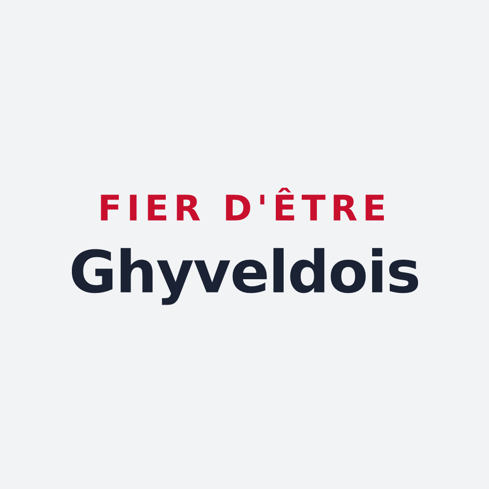 Poster « Fier d'être Ghyveldois » — design pour Ghyvelde
