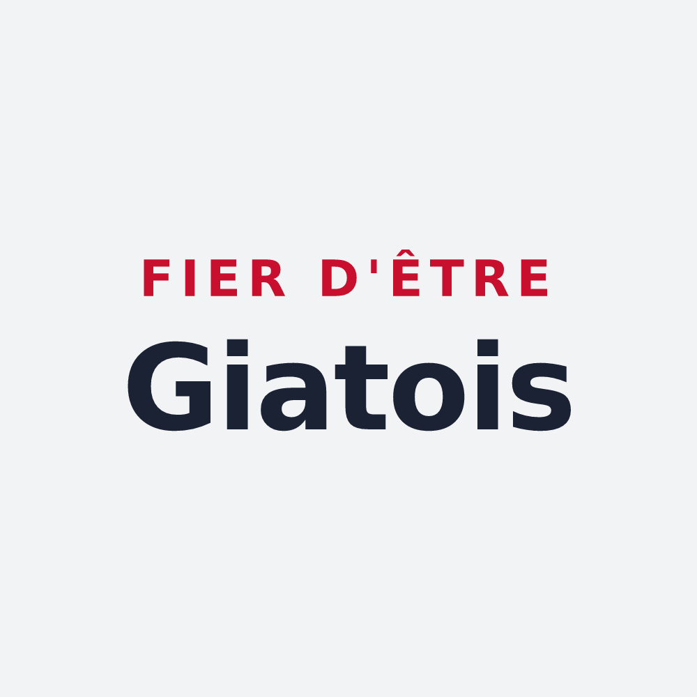 Poster « Fier d'être Giatois » — design pour Giat