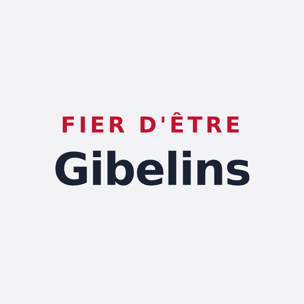 Poster « Fier d'être Gibelins » — design pour Gibel