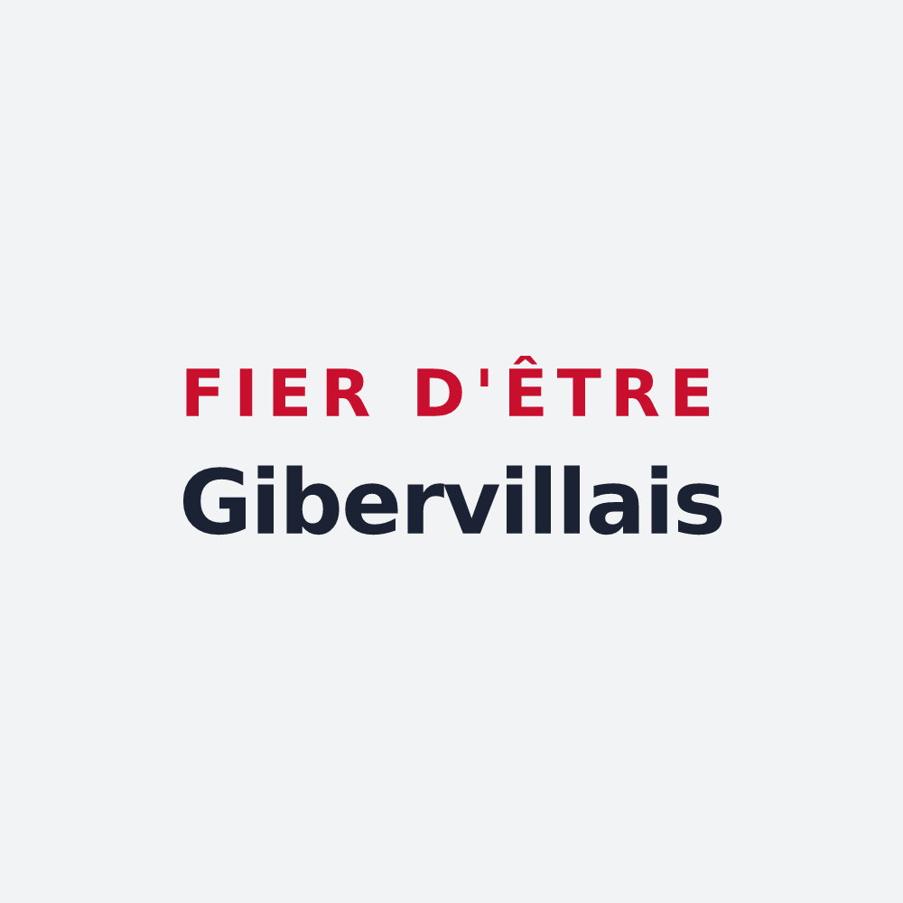 Poster « Fier d'être Gibervillais » — design pour Giberville