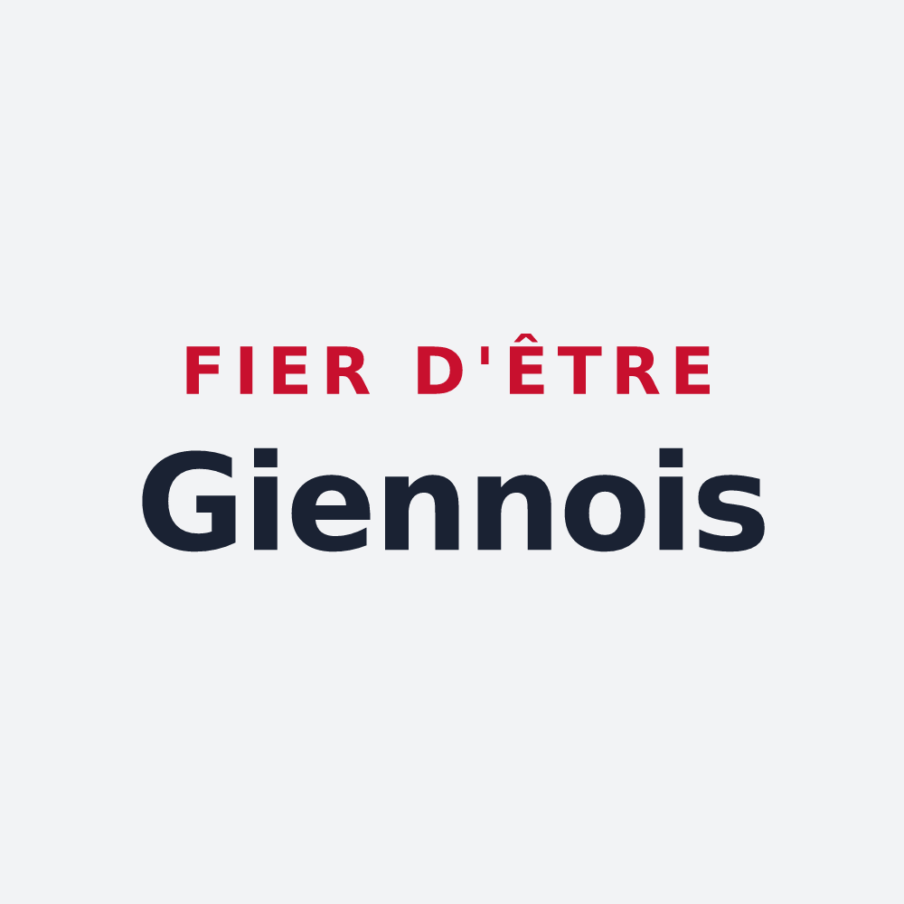 Poster « Fier d'être Giennois » — design pour Gien