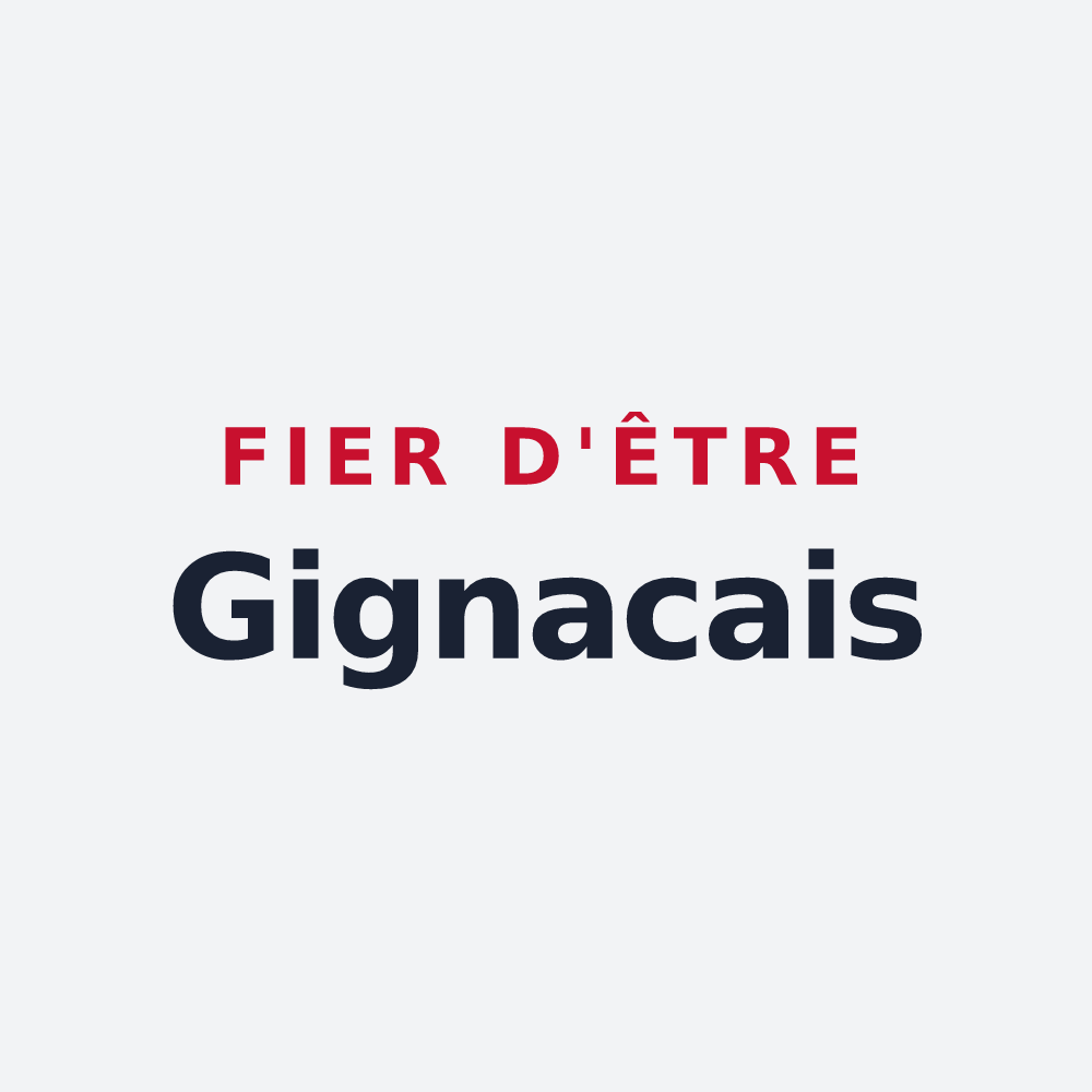 Poster « Fier d'être Gignacais » — design pour Gignac-la-Nerthe
