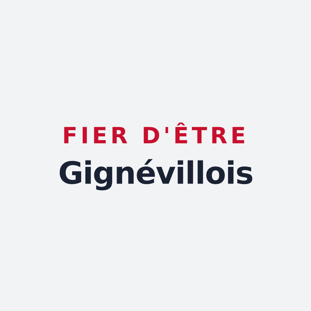 Poster « Fier d'être Gignévillois » — design pour Gignéville