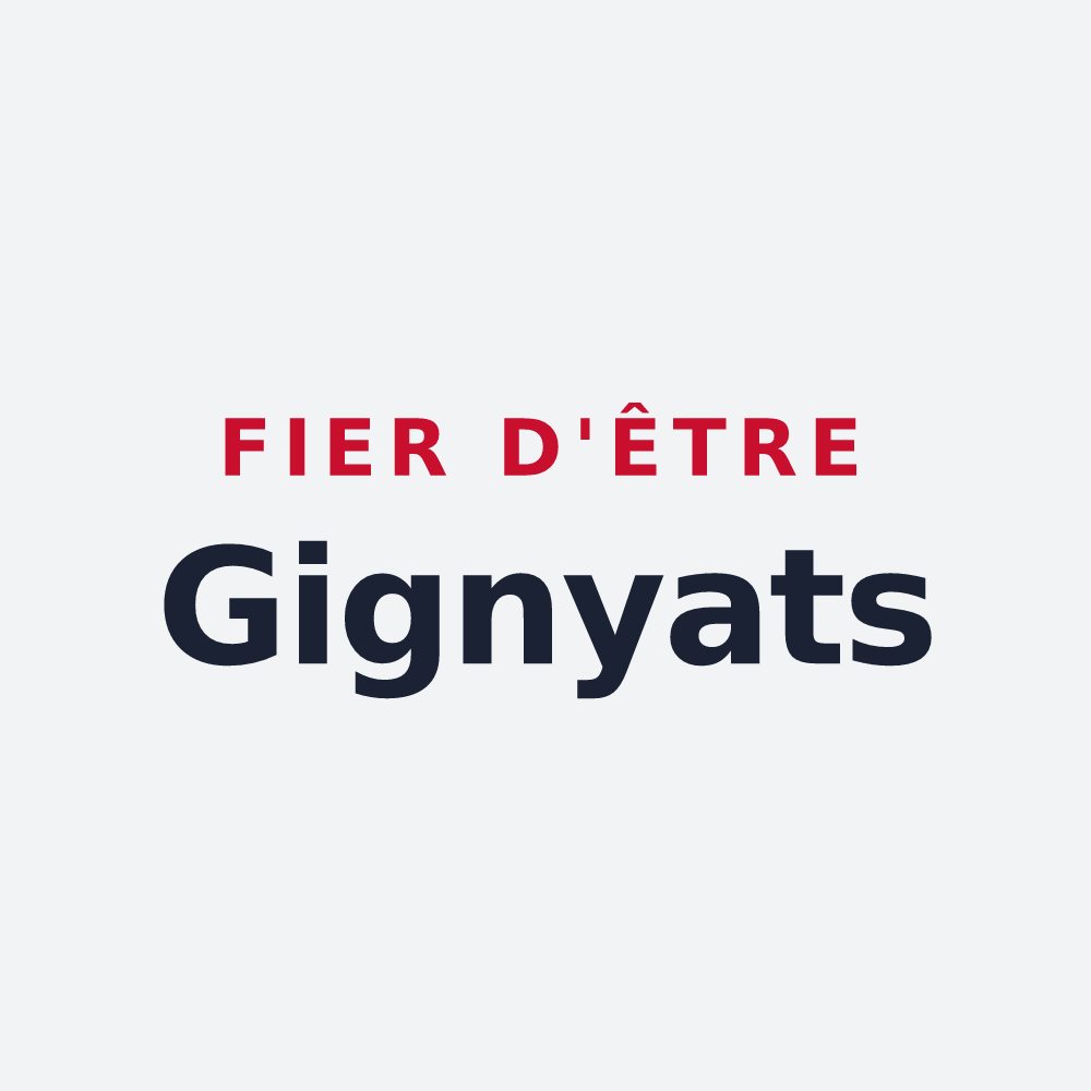 Poster « Fier d'être Gignyats » — design pour Gigny-Bussy