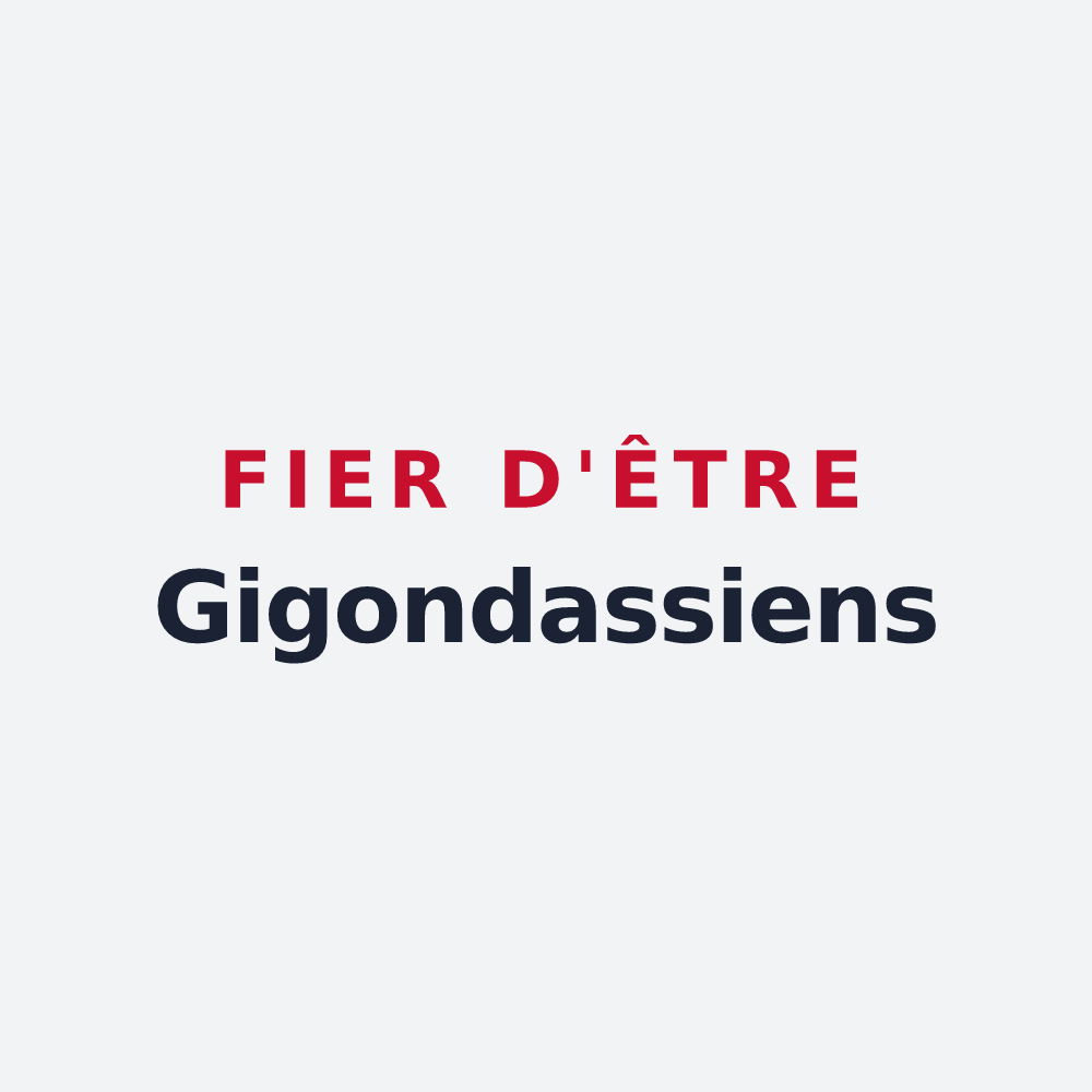 Poster « Fier d'être Gigondassiens » — design pour Gigondas