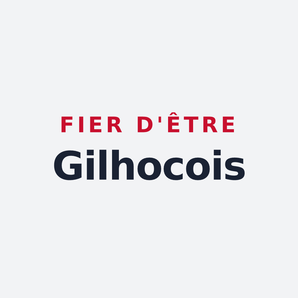 Poster « Fier d'être Gilhocois » — design pour Gilhoc-sur-Ormèze