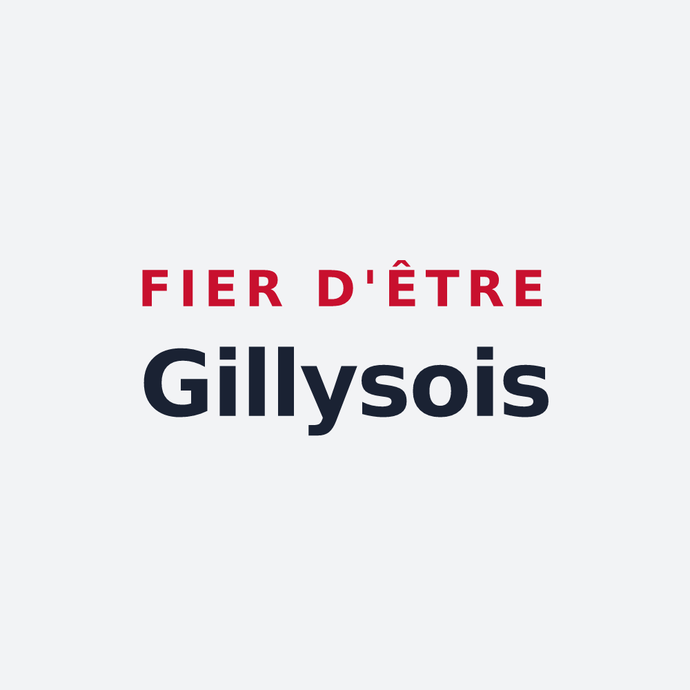Poster « Fier d'être Gillysois » — design pour Gilly-sur-Loire