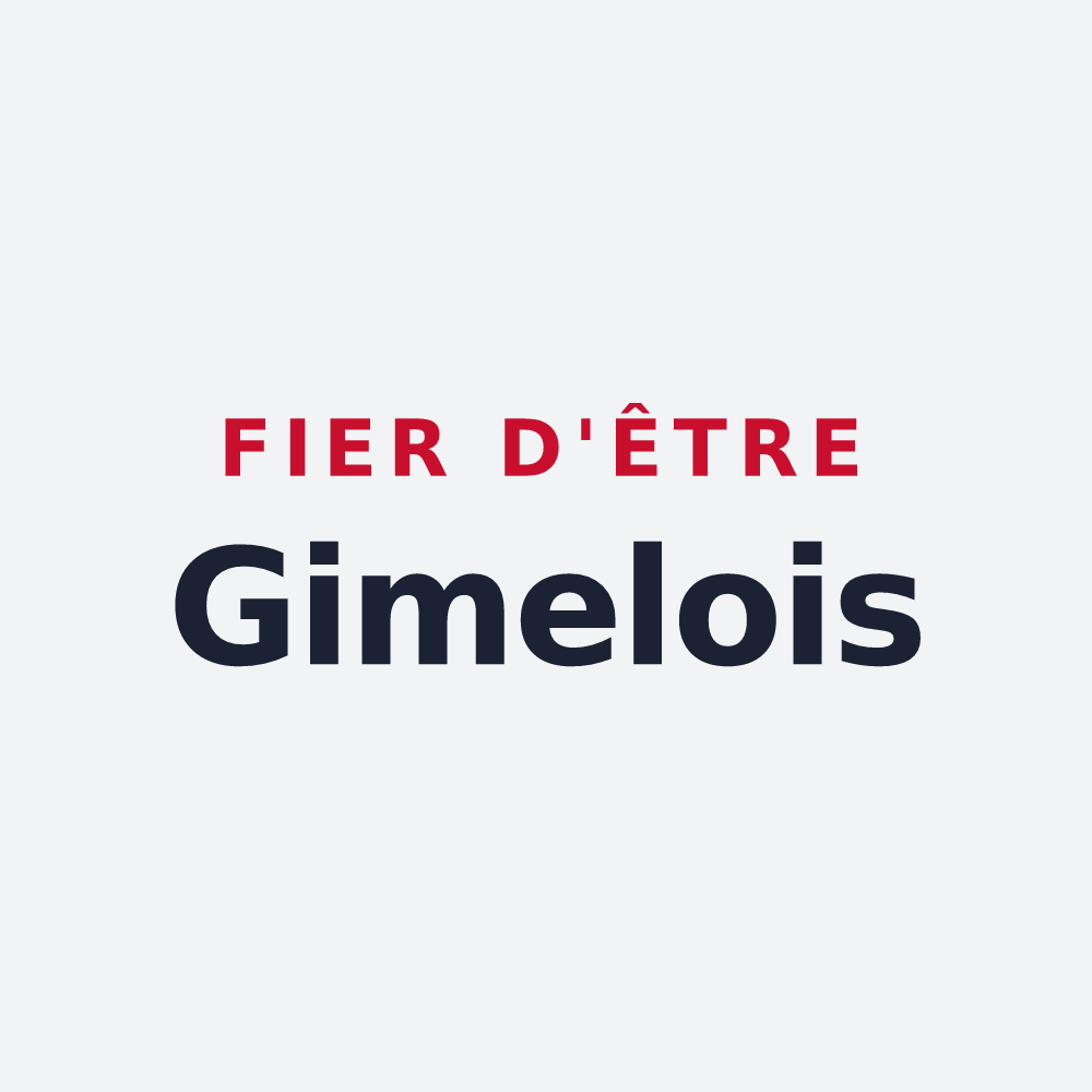 Poster « Fier d'être Gimelois » — design pour Gimel-les-Cascades