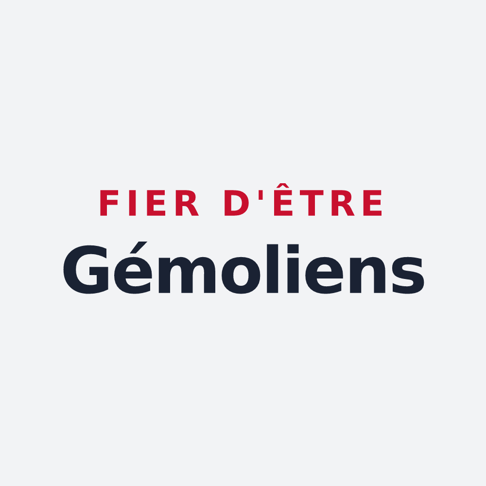 Poster « Fier d'être Gémoliens » — design pour Gimouille