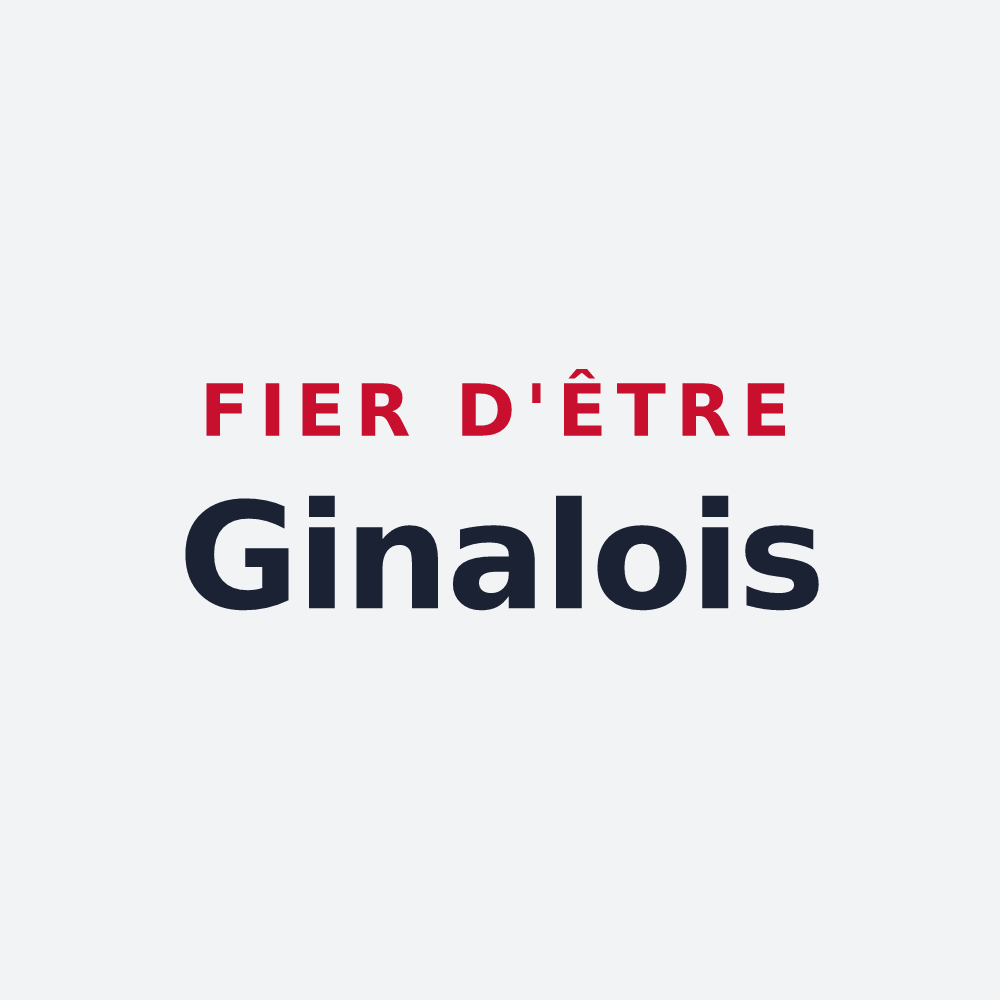 Poster « Fier d'être Ginalois » — design pour Ginals